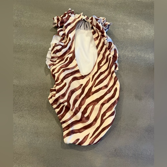 COPY - Janie and Jack Zebra Print One-Piece Swimsuit. Size 18-24 months - Picture 2 of 4